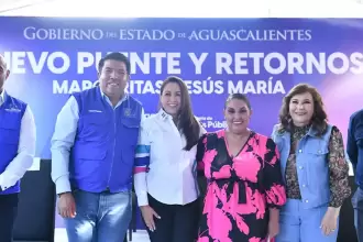 Tere Jiménez arranca construcción del Puente de Margaritas en Jesús María
