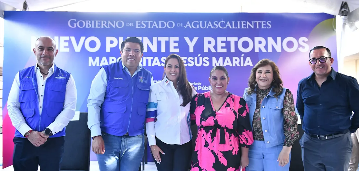 Tere Jiménez arranca construcción del Puente de Margaritas en Jesús María