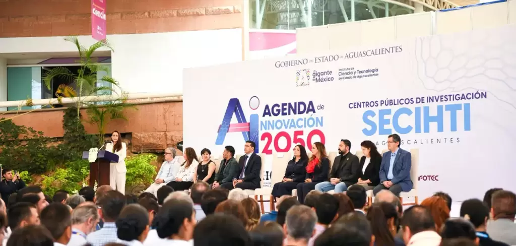 Tere Jiménez impulsa Agenda de Innovación 2050 con 1,000 becas de Inteligencia Artificial en Aguascalientes