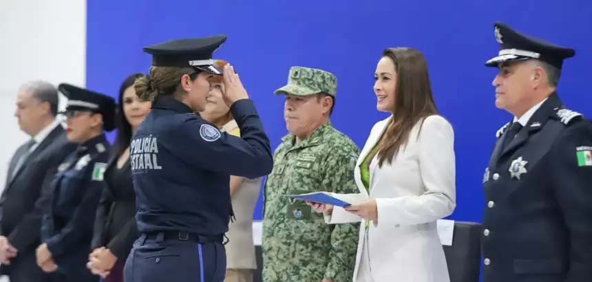 Tere Jiménez impulsa profesionalización de policías en Aguascalientes