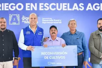 Tere Jiménez impulsa tecnificación de riego en Cosío