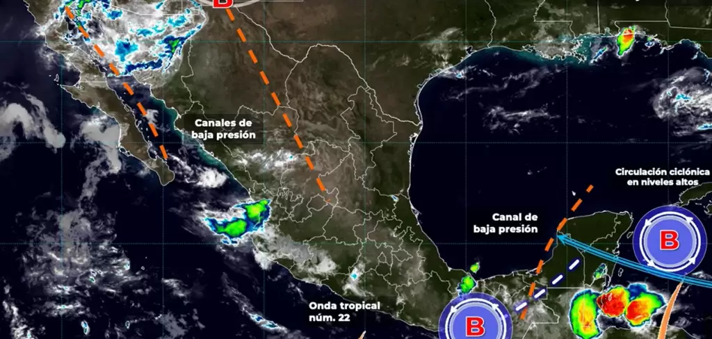 Monzón mexicano golpea a varios estados; lluvias aisladas para Aguascalientes