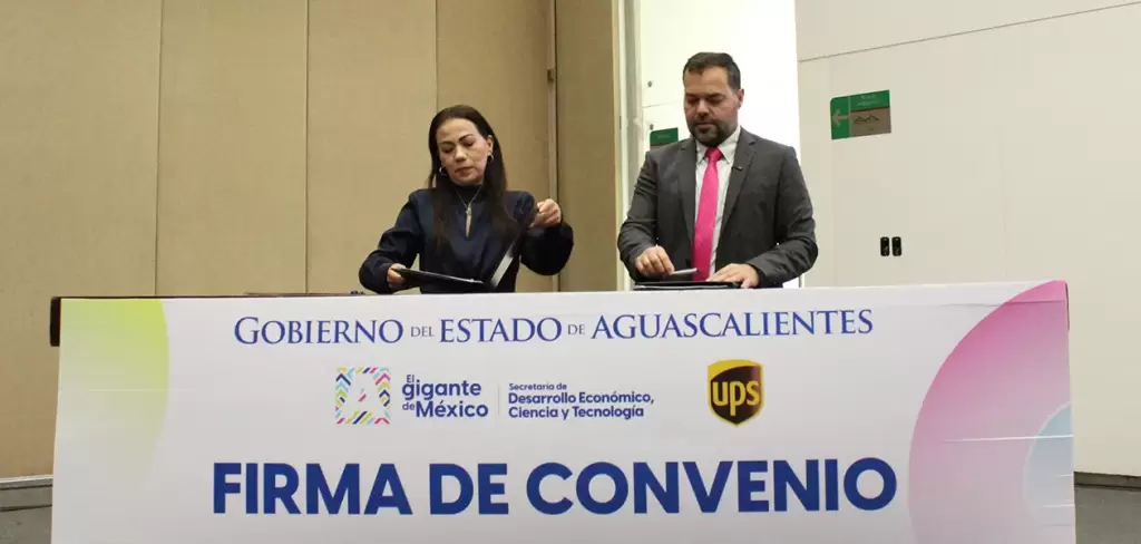 Aguascalientes y UPS firman alianza para impulsar exportaciones