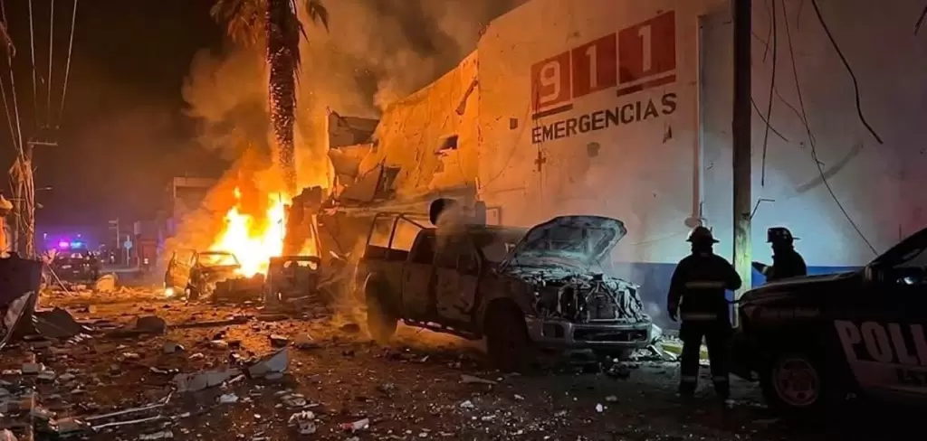 Atacan comandancia de Ojocaliente, Zacatecas, con presunto explosivo; hay seis civiles heridos