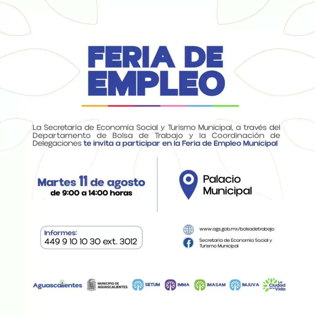 Feria de Empleo ofrecerá 1000 vacantes en Aguascalientes 2