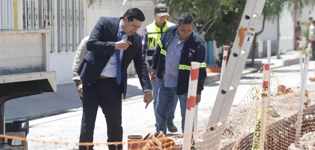 Obras de modernización hidráulica en la colonia San Marcos garantizan mayor eficiencia en el alcantarillado