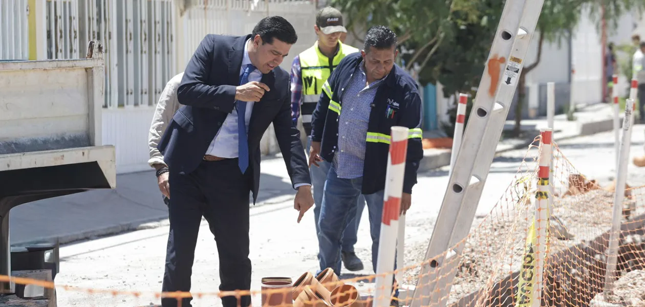 Obras de modernización hidráulica en la colonia San Marcos garantizan mayor eficiencia en el alcantarillado
