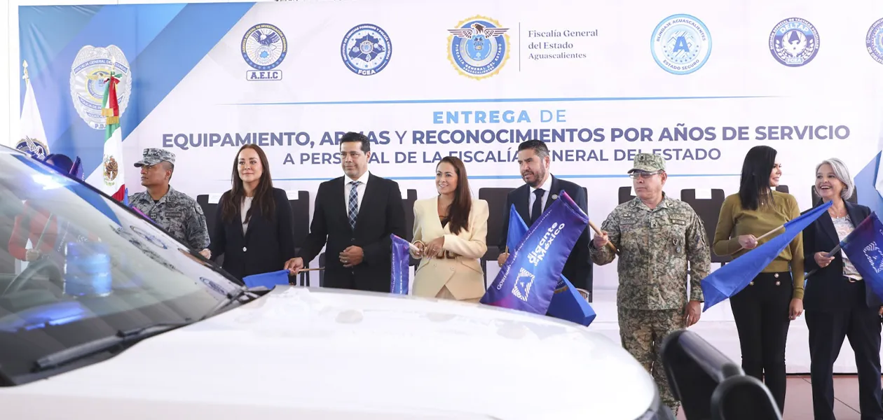 Tere Jiménez equipa a la Fiscalía de Aguascalientes