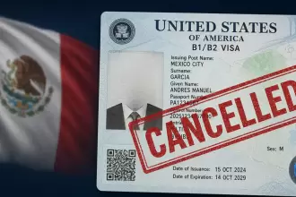 Imagen ilustrativa de una visa cancelada. Más de 50 políticos han visto su visa cancelada o revocada. Foto: JLMnoticias.