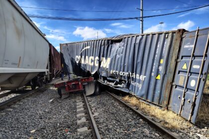 Choque tren vs trailer Los Arellano 3
