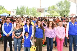 Gobierno de Aguascalientes entregan apoyos alimenticios a familias de San Francisco de los Romo