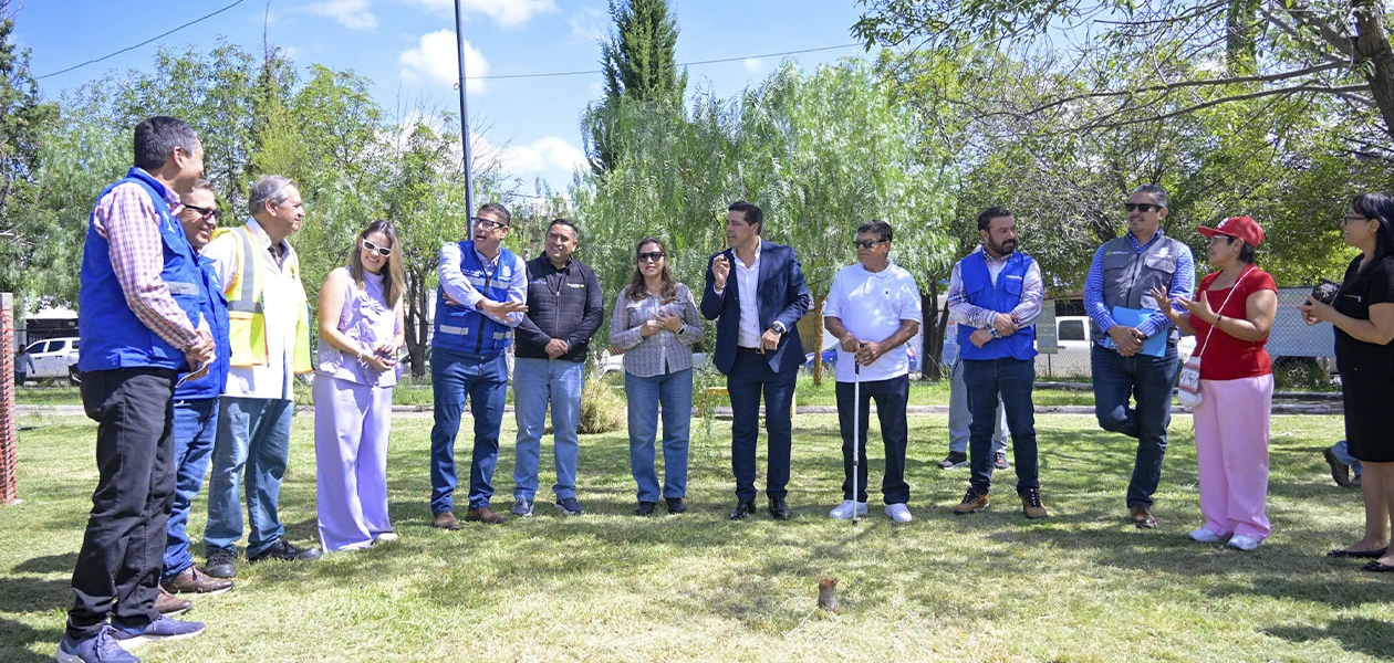 Inspecciona Leo rehabilitación del Parque de Parras