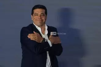 El alcalde, Leo Montañez, durante su Informe de Gobierno. Foto: JLMNoticias.
