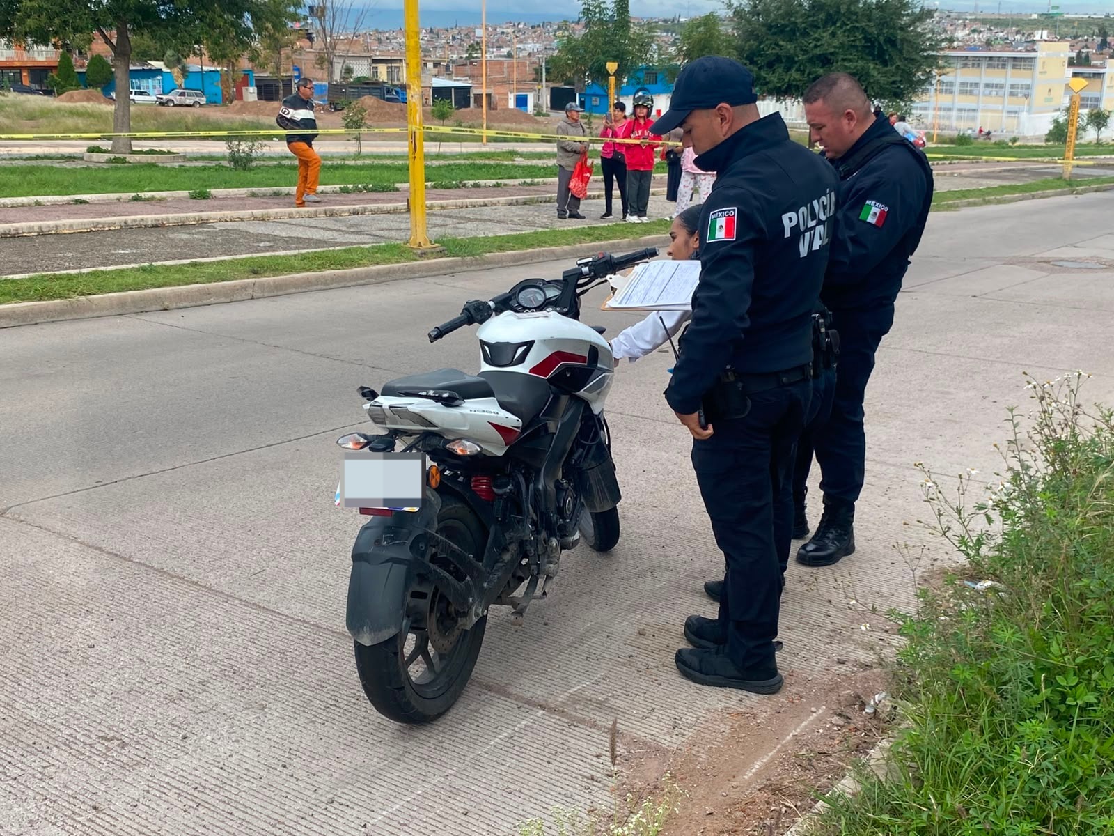 Motociclista muerto choque vs camioneta Rodolfo Landeros 1