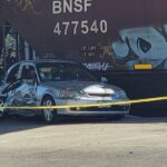 Muerto choque auto vs tren Ojo de Agua 1