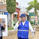 Supervisa Leo obras de pavimentación