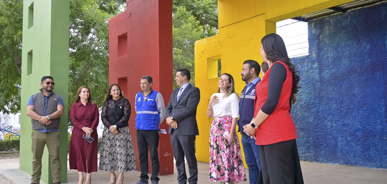 Supervisa Leo rehabilitación del parque Villas de la Universidad