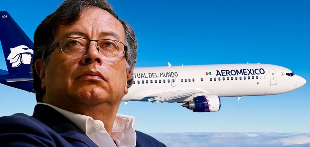 Por culpa de Gustavo Petro, Aeroméxico podría sufrir una embestida de Estados Unidos