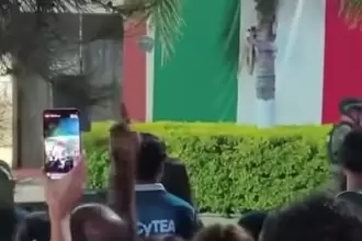 ¡Fuera Mota!, rechifla contra alcalde de Asientos durante Grito de Independencia