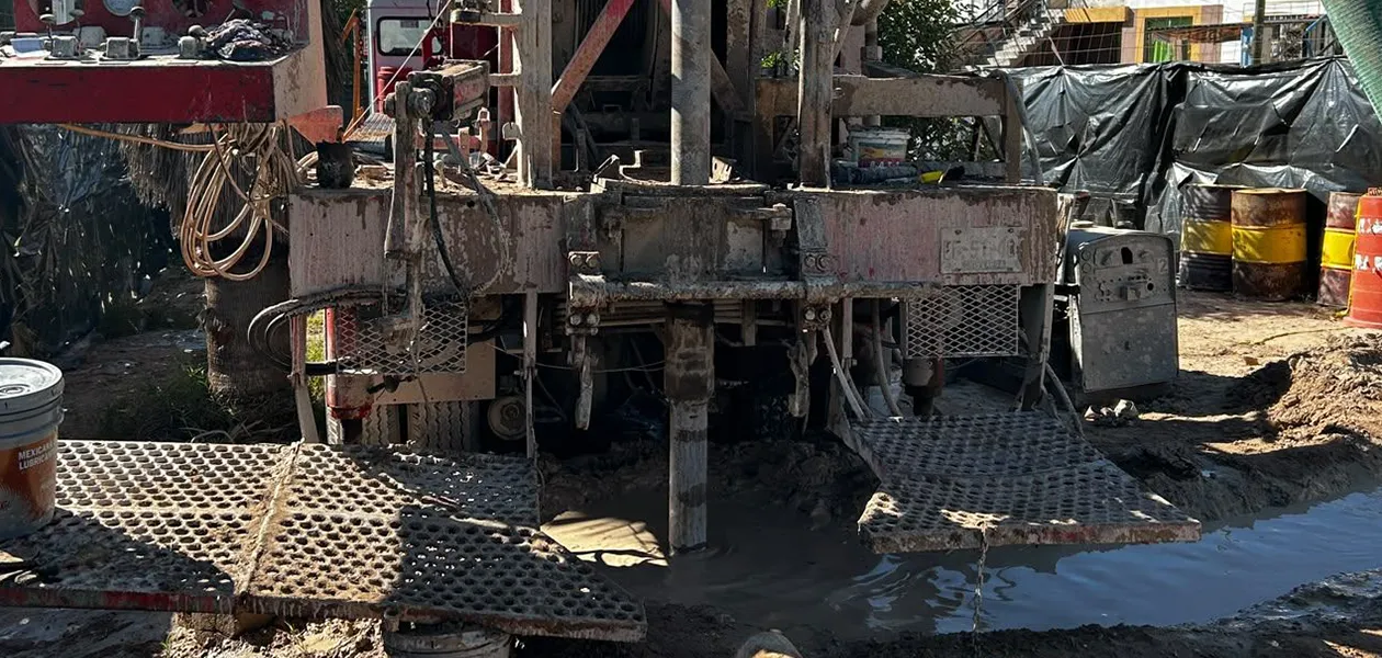 Avanza la perforación del pozo P-200 A para reforzar el agua potable en el oriente de Aguascalientes