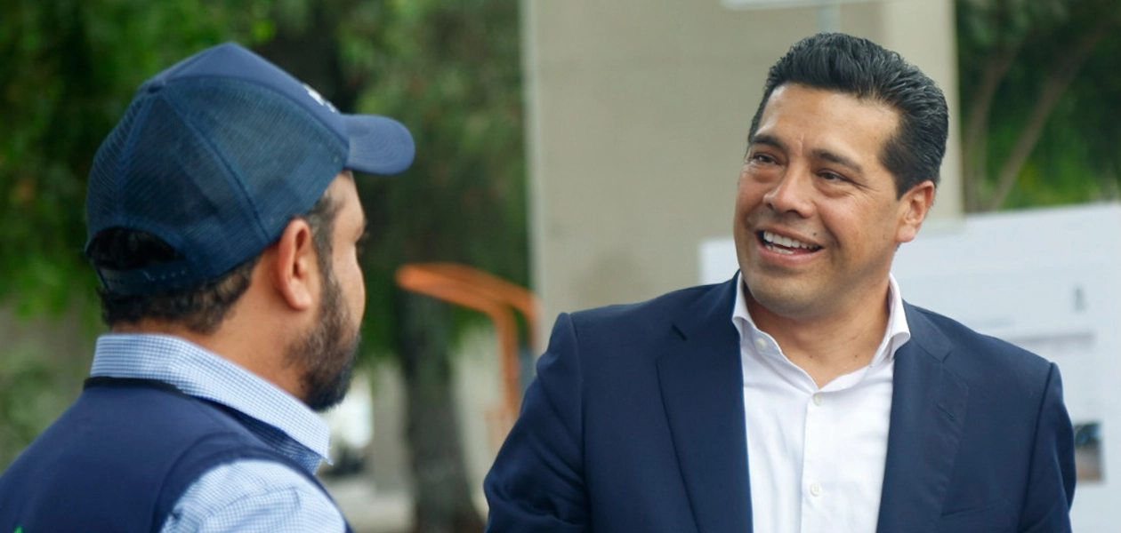 Leo Montañez supervisa rehabilitación de Av. Aguascalientes Sur