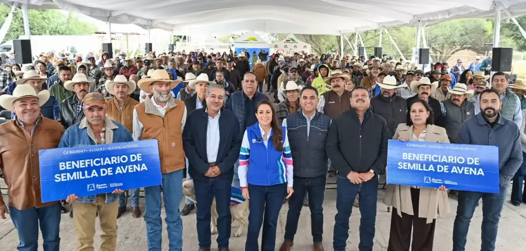 Respaldan el campo de Aguascalientes con semilla de avena