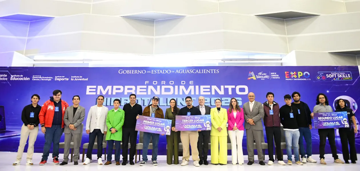 Tere Jiménez reconoce el talento y la creatividad de jóvenes emprendedores en Aguascalientes